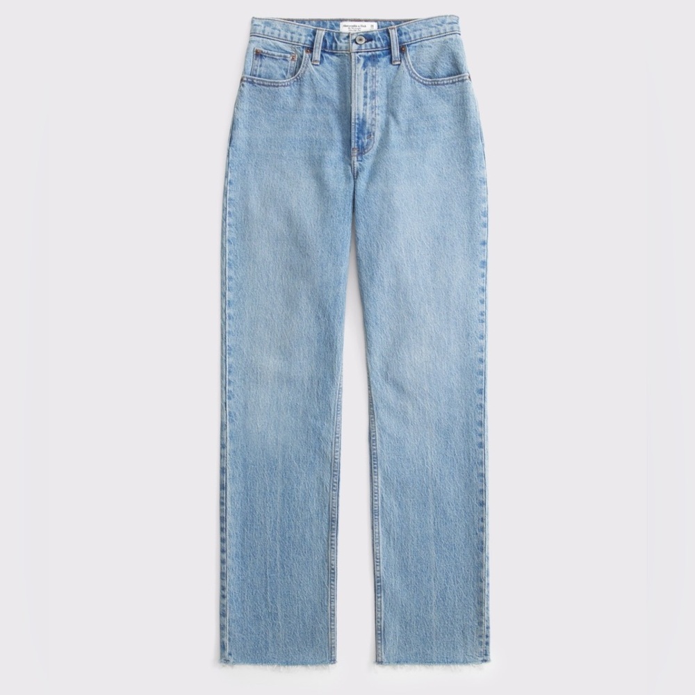 Abercrombie & Fitch Curve Love Ultra High Rise 90s Straight Jean 27/4L